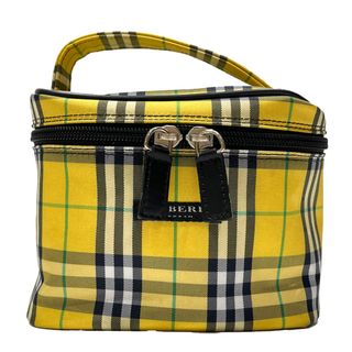 バーバリー(BURBERRY)のBURBERRY ハンドバッグ ロンドン チェック バニティ キャンバス レザー(ハンドバッグ)