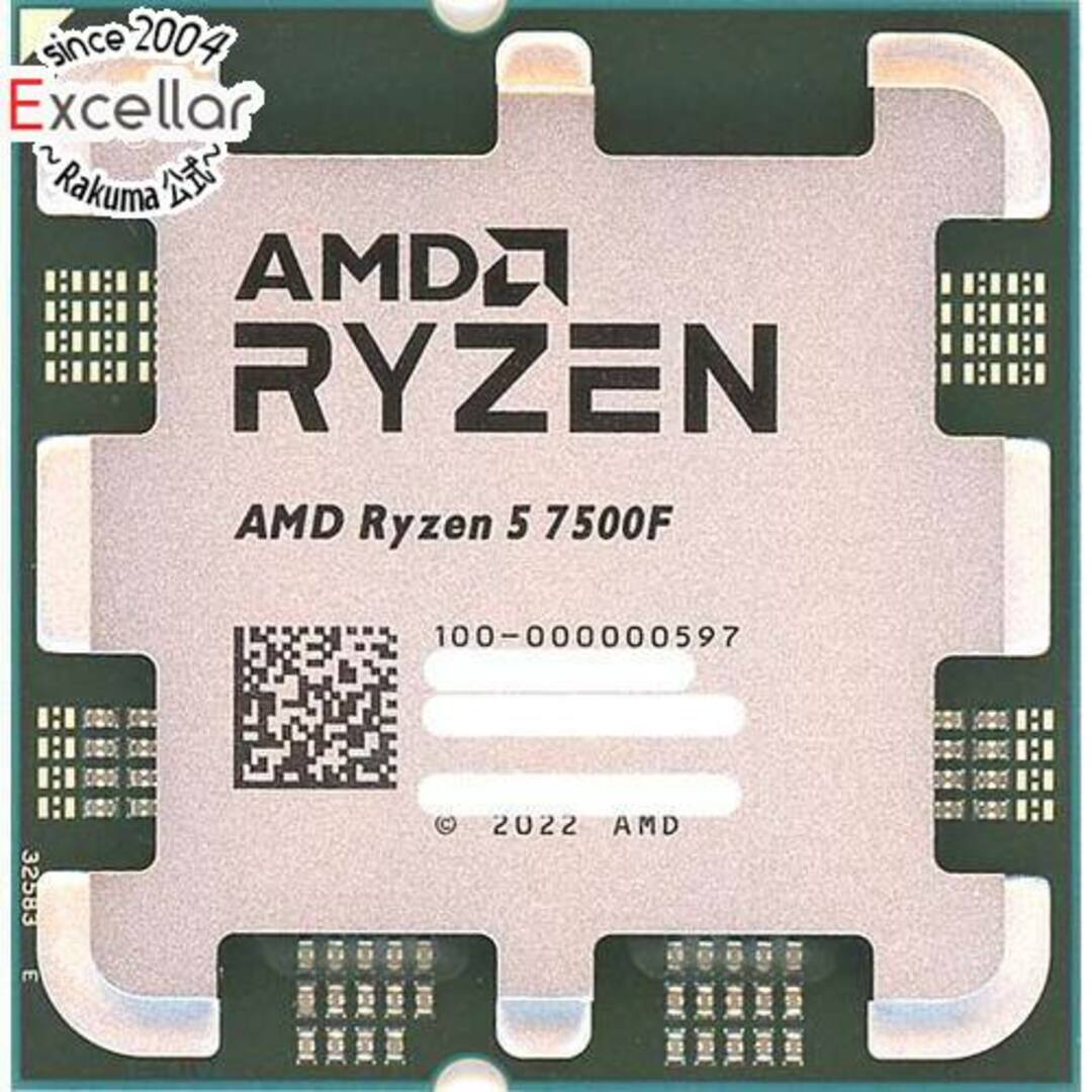 AMD(エーエムディー)の【バルク新品】 AMD　Ryzen 5 7500F 100-000000597　3.7GHz Socket AM5 スマホ/家電/カメラのPC/タブレット(PCパーツ)の商品写真