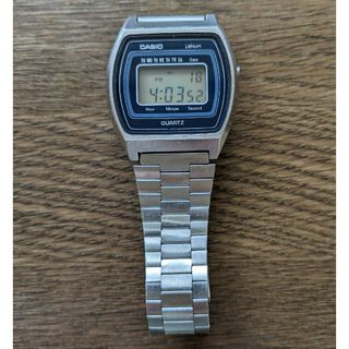 カシオ(CASIO)のレア◇中古動品◇58S005◇カシオ リチウム デジタル ◇豆球ライト◇紺文字盤(腕時計(デジタル))