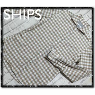 SHIPS - シップス　チェック長袖シャツ