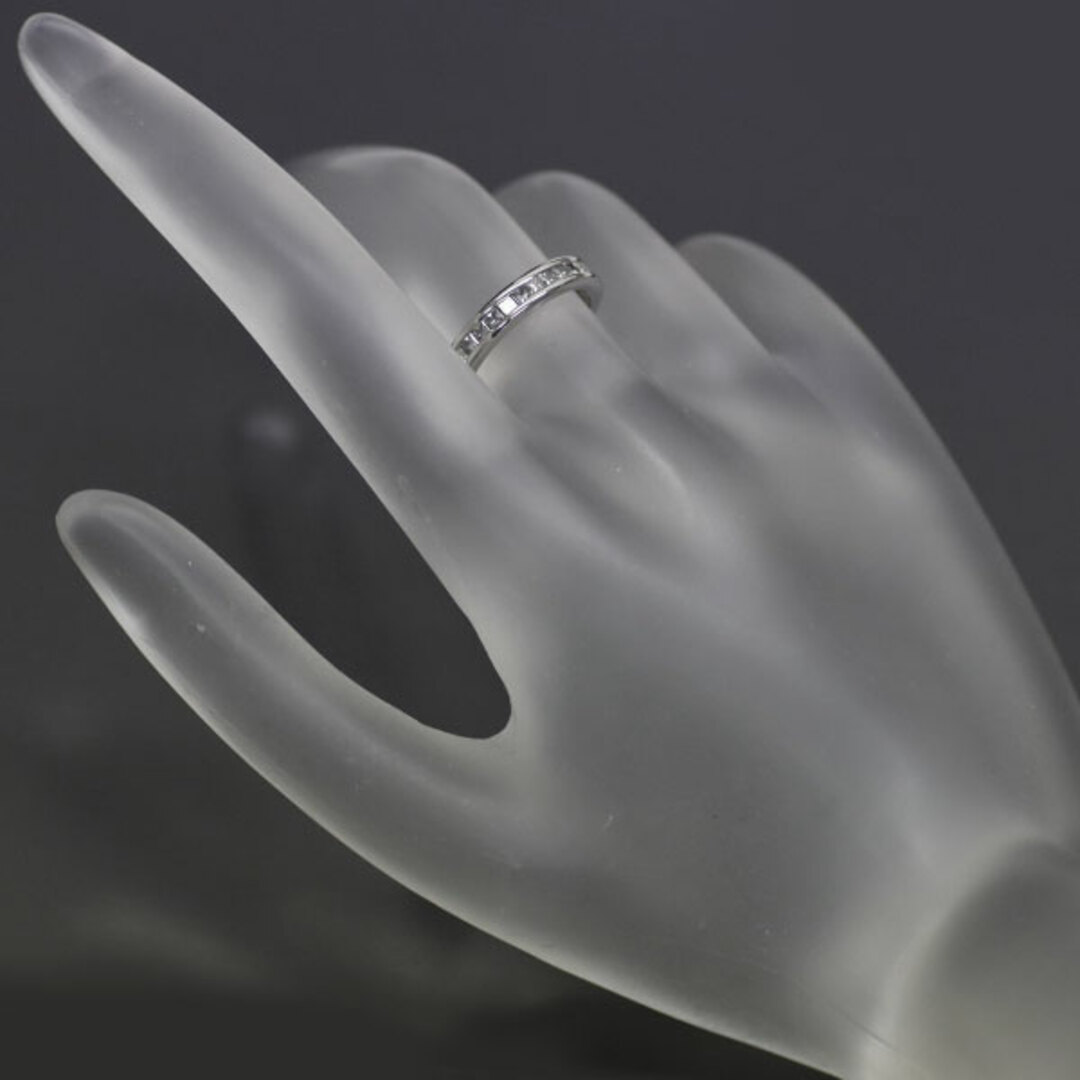  Pt900 プリンセスカット ダイヤモンド ピンキーリング 0.70ct フルエタニティ   レディースのアクセサリー(リング(指輪))の商品写真