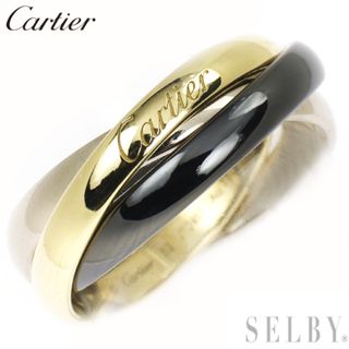 カルティエ(Cartier)のカルティエ セラミック/ K18YG/WG リング トリニティ ホリデー限定 52号(リング(指輪))