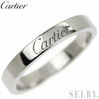 カルティエ(Cartier)のカルティエ Pt950 リング Cドゥ/エングレーブド 50号(リング(指輪))