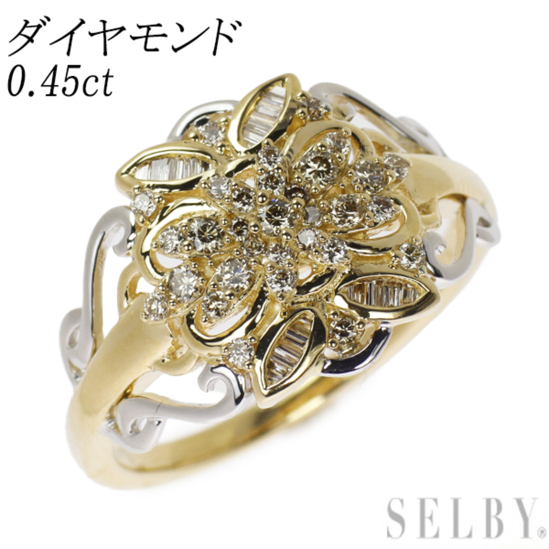 K18YG/WG ダイヤモンド リング 0.45ct レディースのアクセサリー(リング(指輪))の商品写真