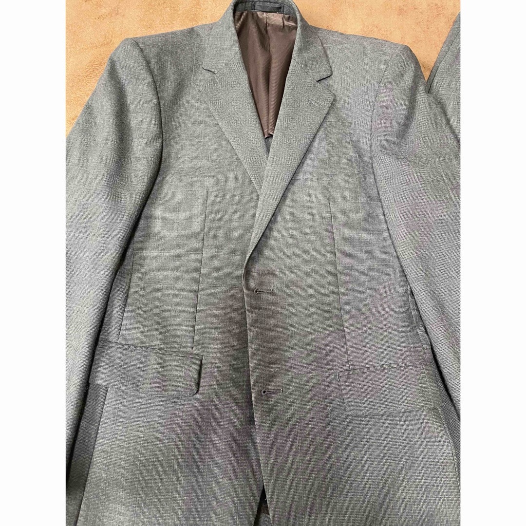 VIOLA シングルスーツ グレー 背抜き センターベンツ A6 美品 メンズのスーツ(セットアップ)の商品写真
