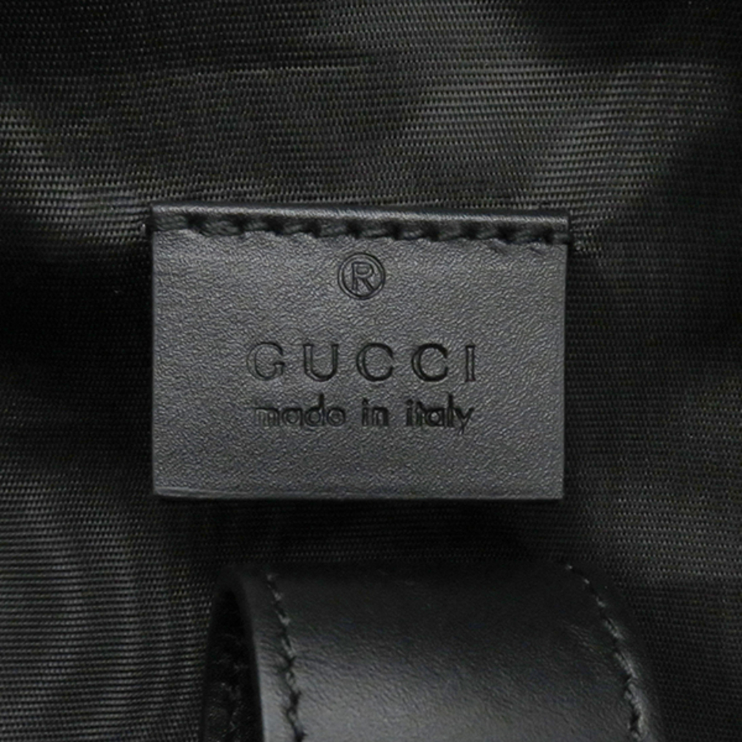 Gucci(グッチ)のグッチ GUCCI リュック・デイパック GUCCY MAGNETISMOコラボ バックパック  レザー ブラック×ゴールド シルバー金具 星 金 黒  449906 【保存袋】【中古】 メンズのバッグ(バッグパック/リュック)の商品写真