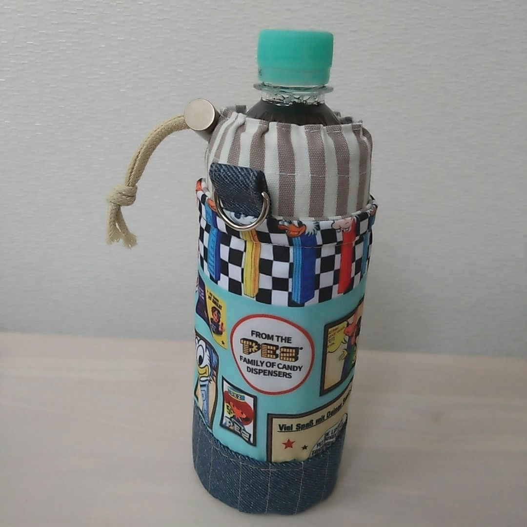 PEZミッキー 丸底水筒ケース ハンドメイド レトロ ハンドメイドのファッション小物(その他)の商品写真
