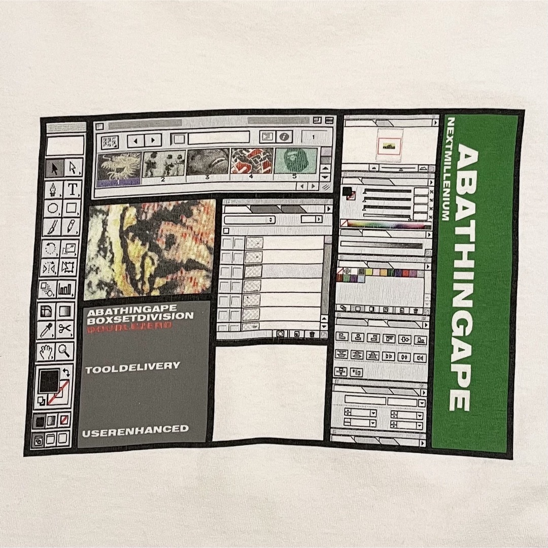 A BATHING APE(アベイシングエイプ)の激レア！1999s A BATHING APE“NEXT MILLENNIUM” レディースのトップス(Tシャツ(半袖/袖なし))の商品写真