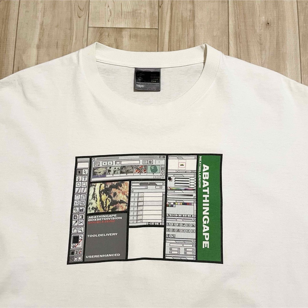 A BATHING APE(アベイシングエイプ)の激レア！1999s A BATHING APE“NEXT MILLENNIUM” レディースのトップス(Tシャツ(半袖/袖なし))の商品写真