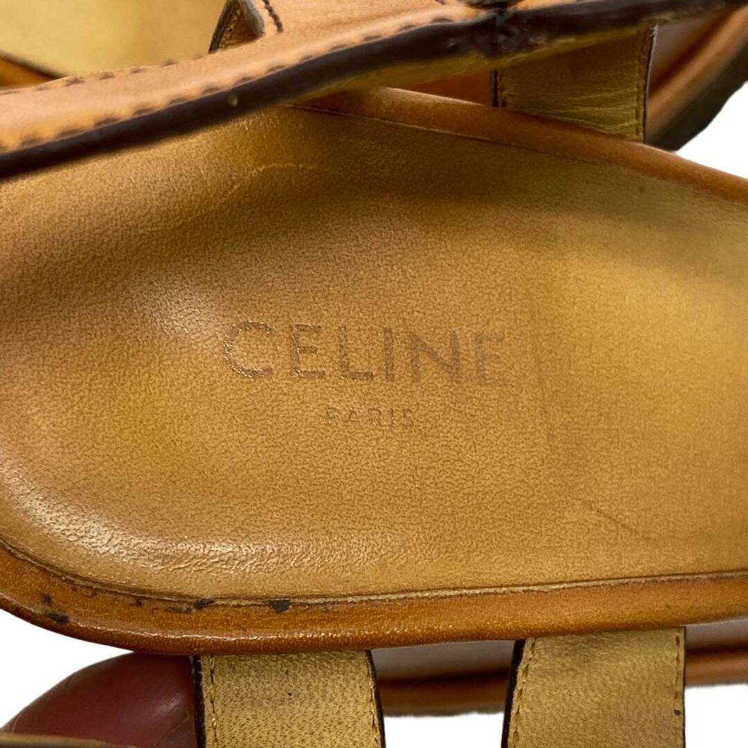 celine(セリーヌ)のセリーヌ CELINE サンダル
 ウェッジソール トリオンフ 38 ブラウン レディースの靴/シューズ(サンダル)の商品写真