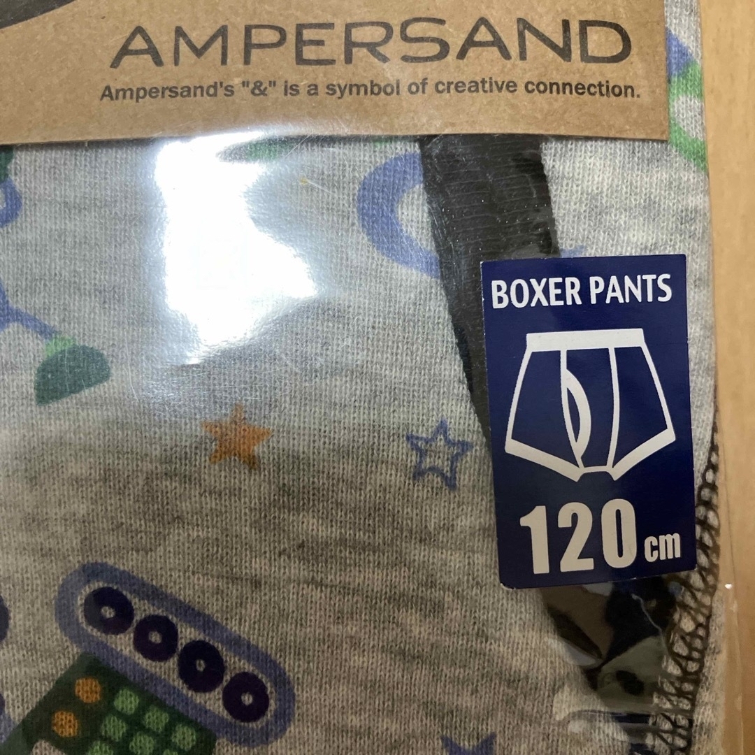 ampersand(アンパサンド)の専用☆ 新品未使用　アンパサンド　ボクサーパンツ　下着　肌着　男の子　120 キッズ/ベビー/マタニティのキッズ服男の子用(90cm~)(下着)の商品写真