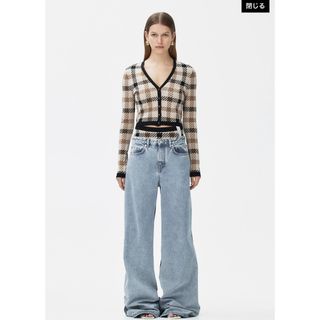 エイチアンドエム(H&M)のオンライン完売　h&m  rokh ツートーンバギーデニム 38サイズ(デニム/ジーンズ)