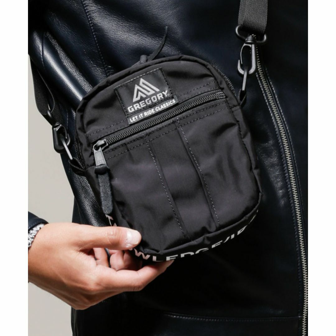 Gregory(グレゴリー)のトリプルコラボ GREGORY × ナノユニ × LIR ブラック 別注 ポーチ メンズのバッグ(ショルダーバッグ)の商品写真