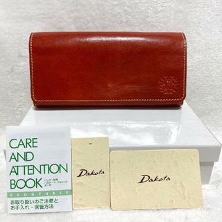 ダコタ(Dakota)の未使用　ダコタ　フォンス　長財布　オレンジ　フラップ　イタリア製牛革　レザー(財布)