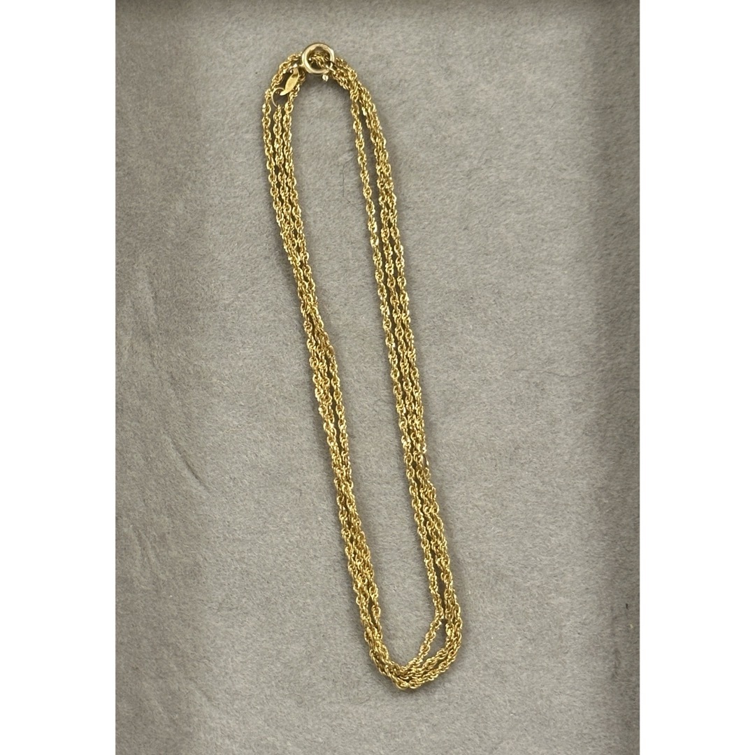 K18ネックレス　ロープチェーン　シンプル　18金 レディースのアクセサリー(ネックレス)の商品写真