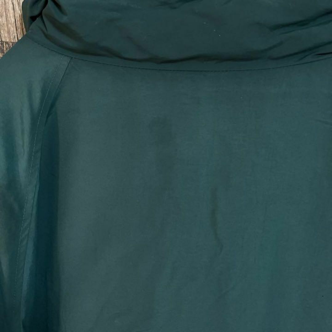 グリーン メンズ 2XL ナイロン ブルゾン 古着 90s 長袖 ジャケット メンズのジャケット/アウター(ナイロンジャケット)の商品写真