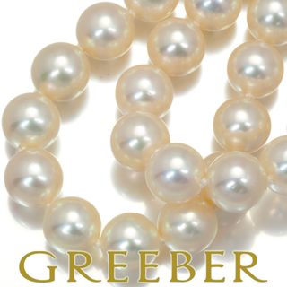 ミキモト(MIKIMOTO)のミキモト ネックレス パール アコヤ真珠 7.5-8.0mm 2連 K14WG (ネックレス)