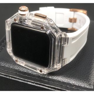 ch★アップルウォッチバンド ラバーベルト カバー　Apple Watch(ラバーベルト)