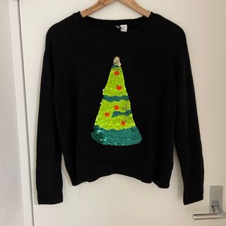 H&M クリスマス　クリスマスツリー　トレーナー　ニット　Mサイズ