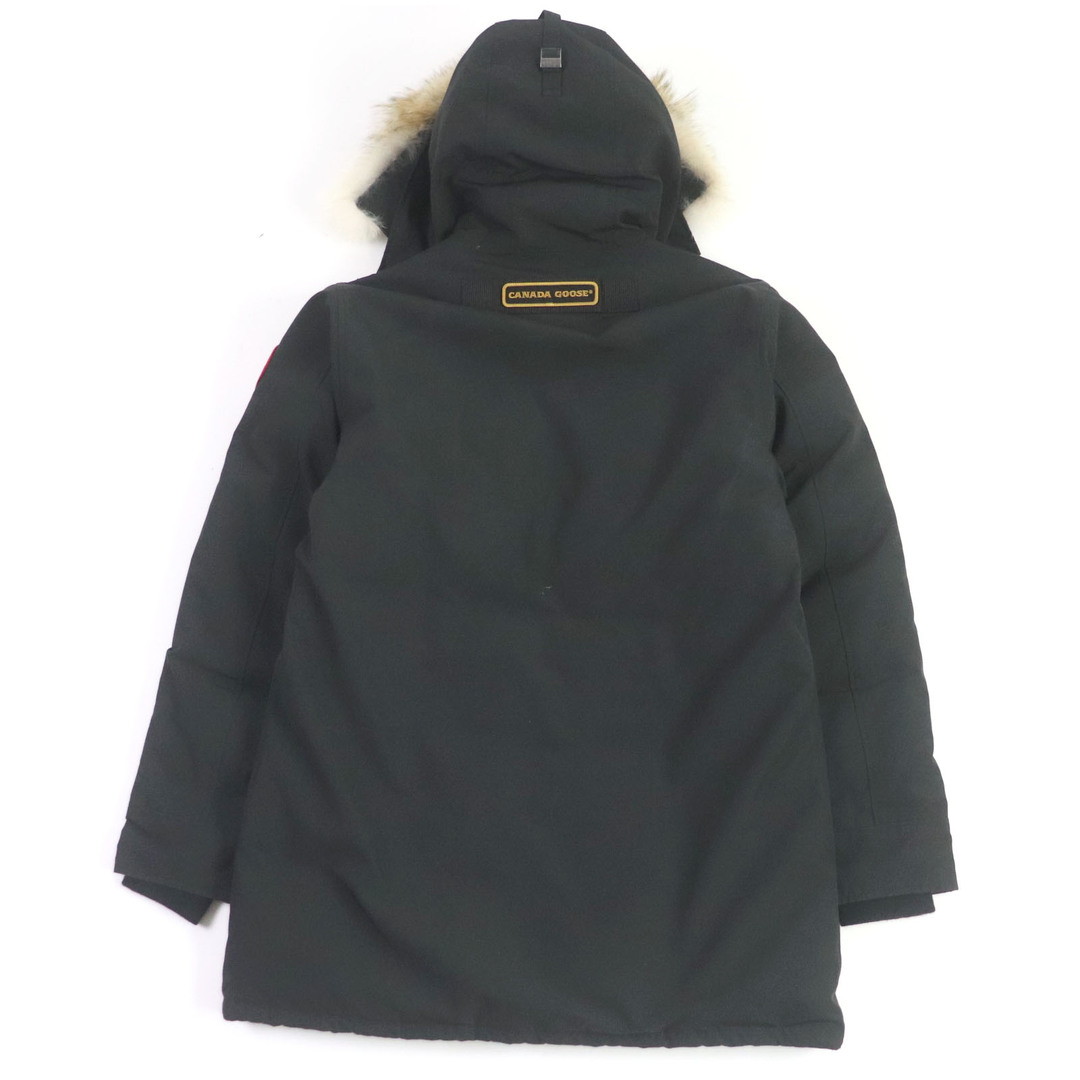 CANADA GOOSE(カナダグース)の良品□CANADA GOOSE カナダグース 2062MA LANGFORD FUSION FIT ロゴワッペン WZIP ファーフーデッド ダウンジャケット ダウンコート ブラック L カナダ製 正規品 メンズ メンズのジャケット/アウター(ダウンジャケット)の商品写真