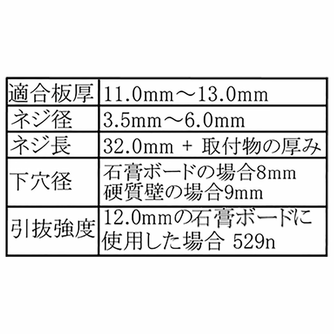 サイズ:壁厚11~13mm_スタイル:洋灯吊白付き和気産業 トグラーTB その他のその他(その他)の商品写真