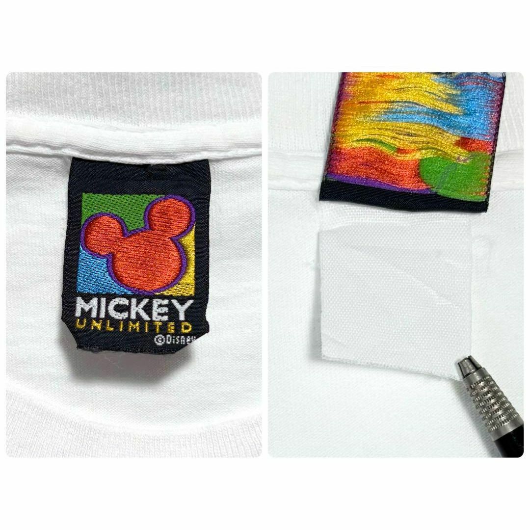 ミッキーマウス(ミッキーマウス)の90s古着　ヴィンテージ　ミッキーマウス　大判プリント Tシャツ　ディズニー メンズのトップス(Tシャツ/カットソー(半袖/袖なし))の商品写真