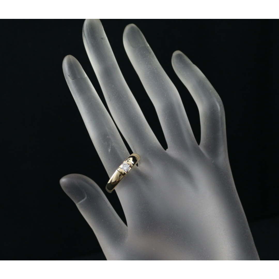 CHAUMET - ショーメ リング ダイヤ 0.25ct程 サイドロゴ 14号 CHAUMET - ショーメ リング ダイヤ 0.25ct程 サイドロゴ 14号