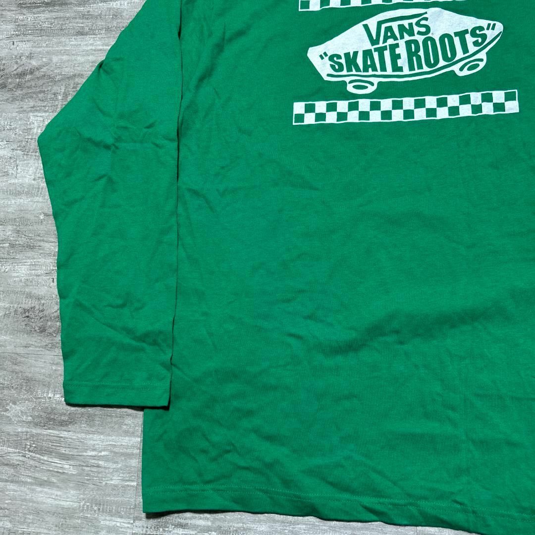 未使用タグ付属 VANS 3L 大きいサイズ 長袖Tシャツ ロンT 緑 グリーン メンズのトップス(Tシャツ/カットソー(七分/長袖))の商品写真