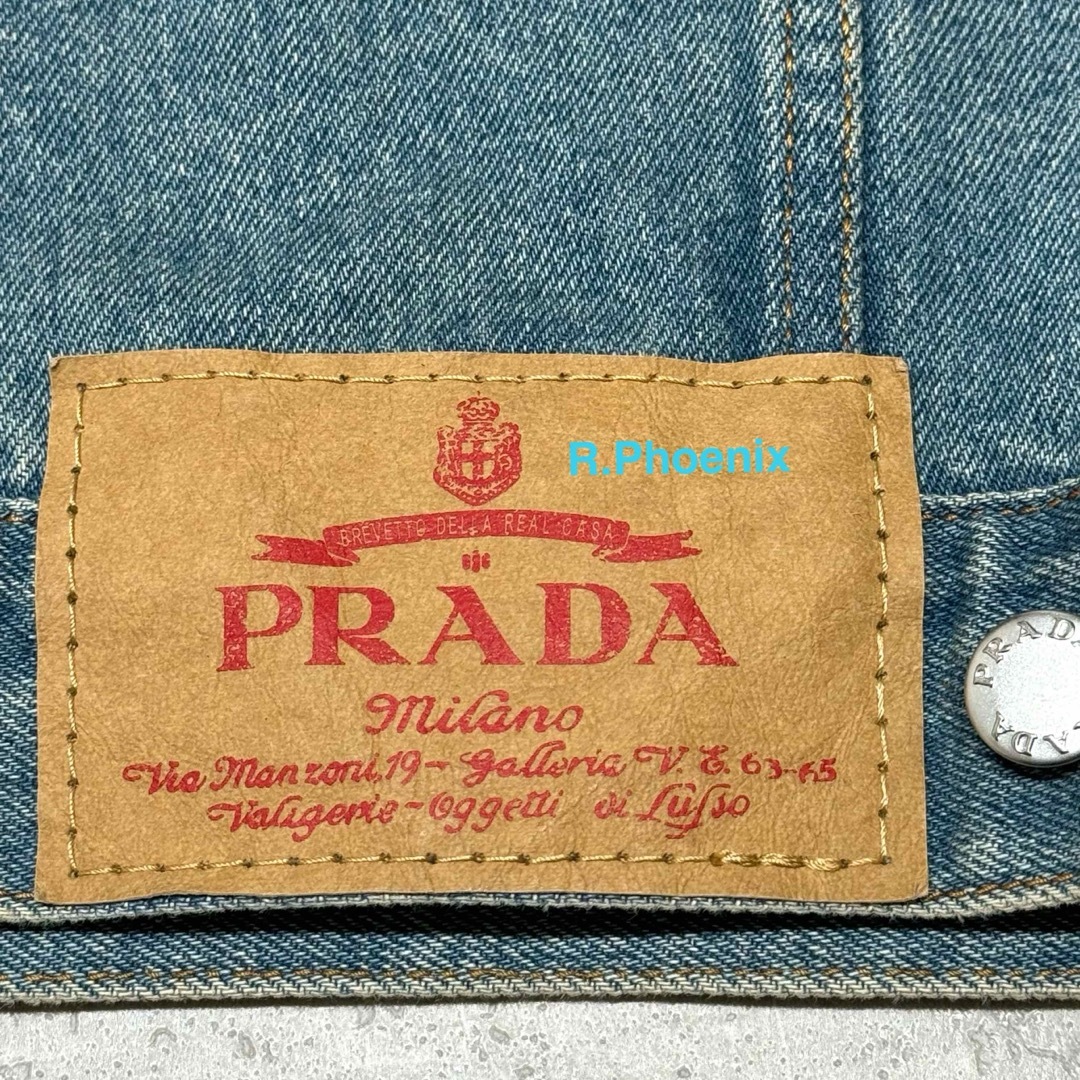 PRADA(プラダ)の【PRADA】Triangle Logo Denim Jacket M メンズのジャケット/アウター(Gジャン/デニムジャケット)の商品写真