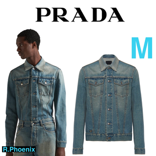 PRADA - 【PRADA】Triangle Logo Denim Jacket M