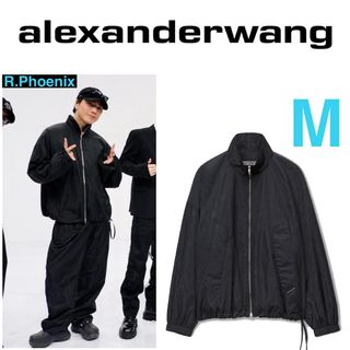 T by Alexander よら Wang】レザーコンボ ナイロンジャケット T by Alexander よら Wang】レザーコンボ ナイロンジャケット
