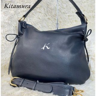 ★美品★Kitamura  キタムラ/ショルダーバッグ/ネイビー　2way