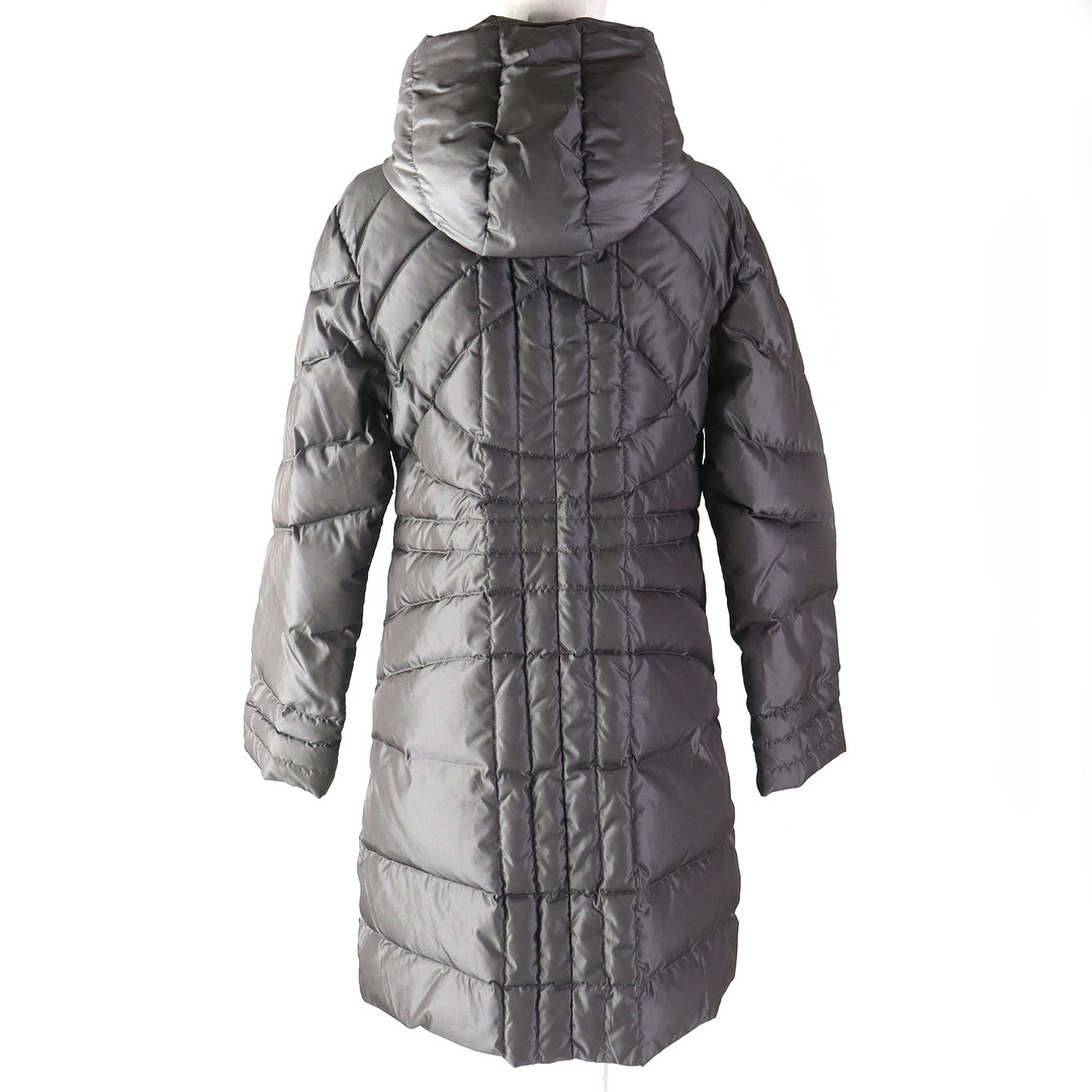 MONCLER(モンクレール)の美品△MONCLER モンクレール MONTANA モンタナ フード付き ジップアップ ロング ダウンコート グレー系 1 国内正規品 レディース シンプル◎ レディースのジャケット/アウター(ダウンコート)の商品写真