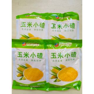 细玉米粒 小粒 玉米小碴子 渣子とうもろこし粒 乾燥タイプ400g 4袋(その他)