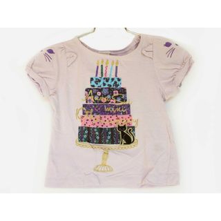 ANNA SUI mini - 【夏物 新入荷!】[アナスイミニ/ANNA SUI mini]100cm  半袖カットソー/半袖Tシャツ 紫【中古】子供服 キッズ kids 女の子 夏 tops 214042