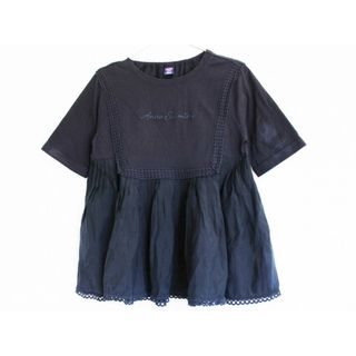 アナスイミニ(ANNA SUI mini)の【夏物 新入荷!】[アナスイミニ/ANNA SUI mini]150cm 半袖カットソー/半袖Tシャツ 紺 '22年製【中古】子供服 キッズ kids ジュニア 女の子 夏 tops 214042(Tシャツ/カットソー)