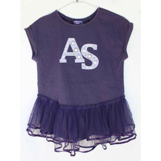 アナスイミニ(ANNA SUI mini)の【夏物 新入荷!】[アナスイミニ/ANNA SUI mini]140cm  半袖カットソー/半袖Tシャツ 紫【中古】子供服 キッズ kids ジュニア 女の子 夏 tops 214042(Tシャツ/カットソー)