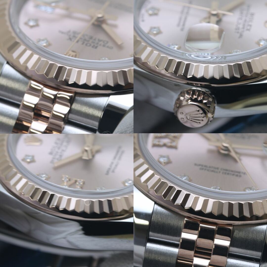 ROLEX(ロレックス)のROLEX ロレックス デイトジャスト28 279171G 【'22年正規店購入/オーバーホール済/磨き済】IX＆スターダイヤ K18PG ピンクゴールド xステンレススチール  レディース /39405【中古】【腕時計】 レディースのファッション小物(腕時計)の商品写真