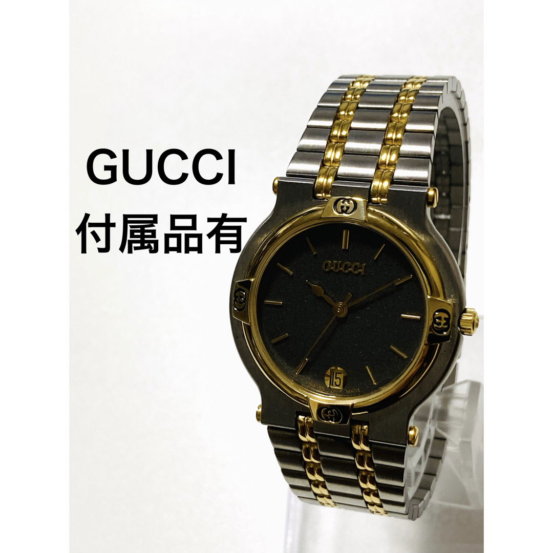 Gucci(グッチ)の極美品！　GUCCI グッチ　コンビ　ボーイズサイズ　男女兼用　腕時計 レディースのファッション小物(腕時計)の商品写真