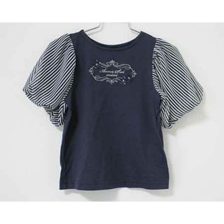 アナスイミニ(ANNA SUI mini)の【夏物 新入荷!】〓アナスイミニ/ANNA SUI mini〓110cm 半袖Tシャツ/半袖カットソー 紺×白 ’22年製【中古】子供服 キッズ kids 女の子  夏 tops 614042(Tシャツ/カットソー)