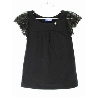 アナスイミニ(ANNA SUI mini)の【夏物 新入荷!】[アナスイミニ/ANNA SUI mini]120cm 半袖カットソー/半袖Tシャツ 黒【中古】子供服 キッズ kids 女の子 夏 tops 214042(Tシャツ/カットソー)