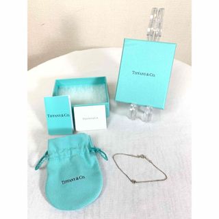 ティファニー(Tiffany & Co.)の【良好】Tiffany バイ・ザ・ヤード　アクアマリン　ブレスレット　Ag925(ブレスレット/バングル)