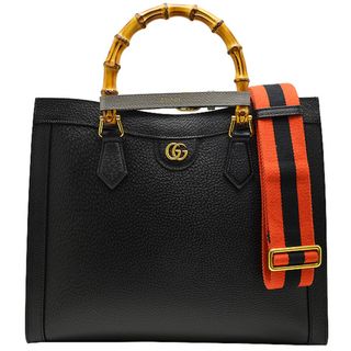 グッチ(Gucci)のグッチ バンブー ダイアナ ミディアム トートバッグ 678842 レザー A+(トートバッグ)