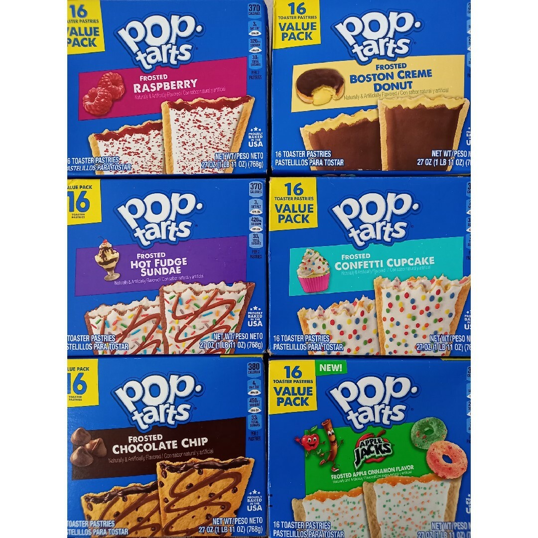 アメリカ人気お菓子 POPTARTSポップターツ ６種類12個 食品/飲料/酒の食品(菓子/デザート)の商品写真