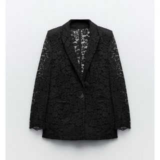 ザラ(ZARA)の【ZARA】ザラ ショルダーパッド レース ジャケット(テーラードジャケット)