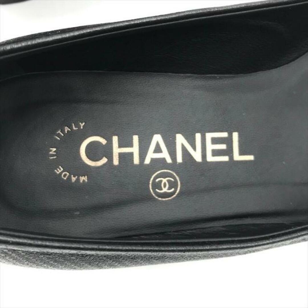 CHANEL(シャネル)の良品 CHANEL シャネル パンプス ココマーク ブラック レディース 34 1/2 靴 k1648 レディースの靴/シューズ(ハイヒール/パンプス)の商品写真