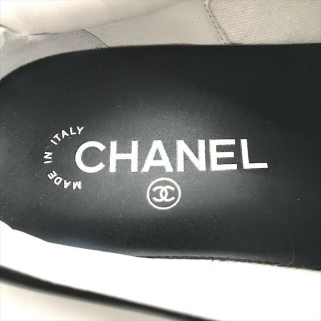CHANEL(シャネル)の美品 CHANEL シャネル ココマーク ロゴ カーフスキン ローカット スニーカー レディース 36 ブラック a3065 レディースの靴/シューズ(スニーカー)の商品写真