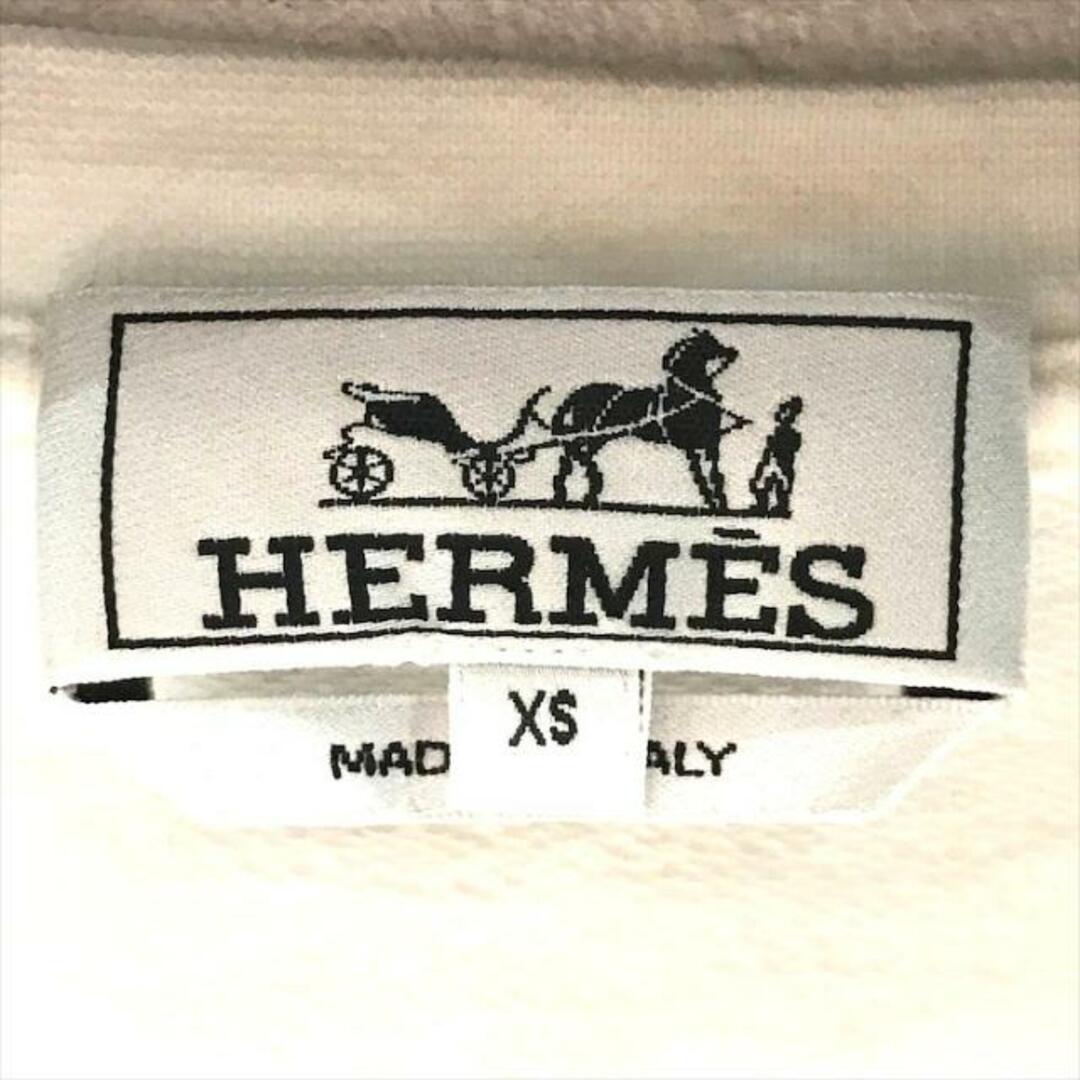 Hermes(エルメス)の良品 HERMES エルメス ロボットモチーフ ワッペン 半袖 Tシャツ トップス ホワイト レディース a2703 レディースのトップス(Tシャツ(半袖/袖なし))の商品写真