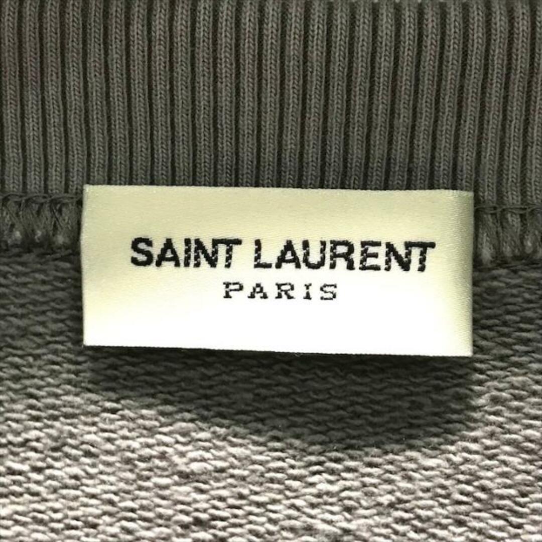 Yves Saint Laurent(イヴサンローラン)の美品 YSL イヴサンローラン 迷彩 トレーナー 長袖 トップス グレー Mサイズ ユニセックス a3057 メンズのトップス(Tシャツ/カットソー(七分/長袖))の商品写真