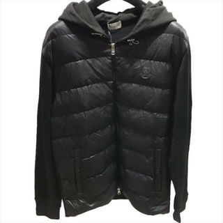 モンクレール(MONCLER)の未使用品 MONCLER モンクレール コットン ナイロン ダウンジャケット ブラック レディース XL 23年モデル k1677(ダウンジャケット)